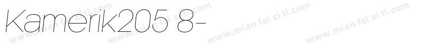 Kamerik205 8字体转换